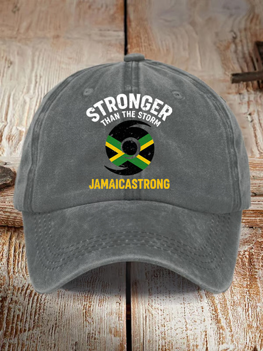 Unisex Jamaica fuerte más fuerte que el sombrero de la tormenta