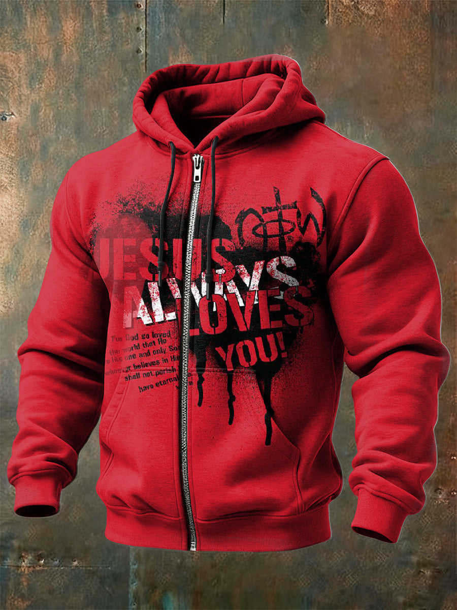 Chaqueta con capucha casual estilo retro fe