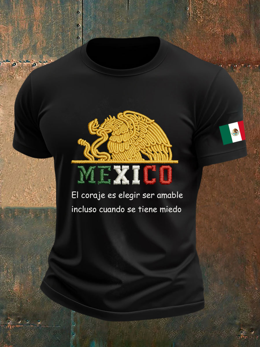 Camiseta casual de cultura política mexicana para hombre