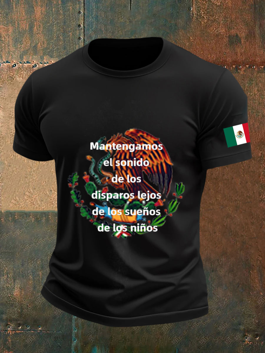 Camiseta casual de cultura política mexicana para hombre
