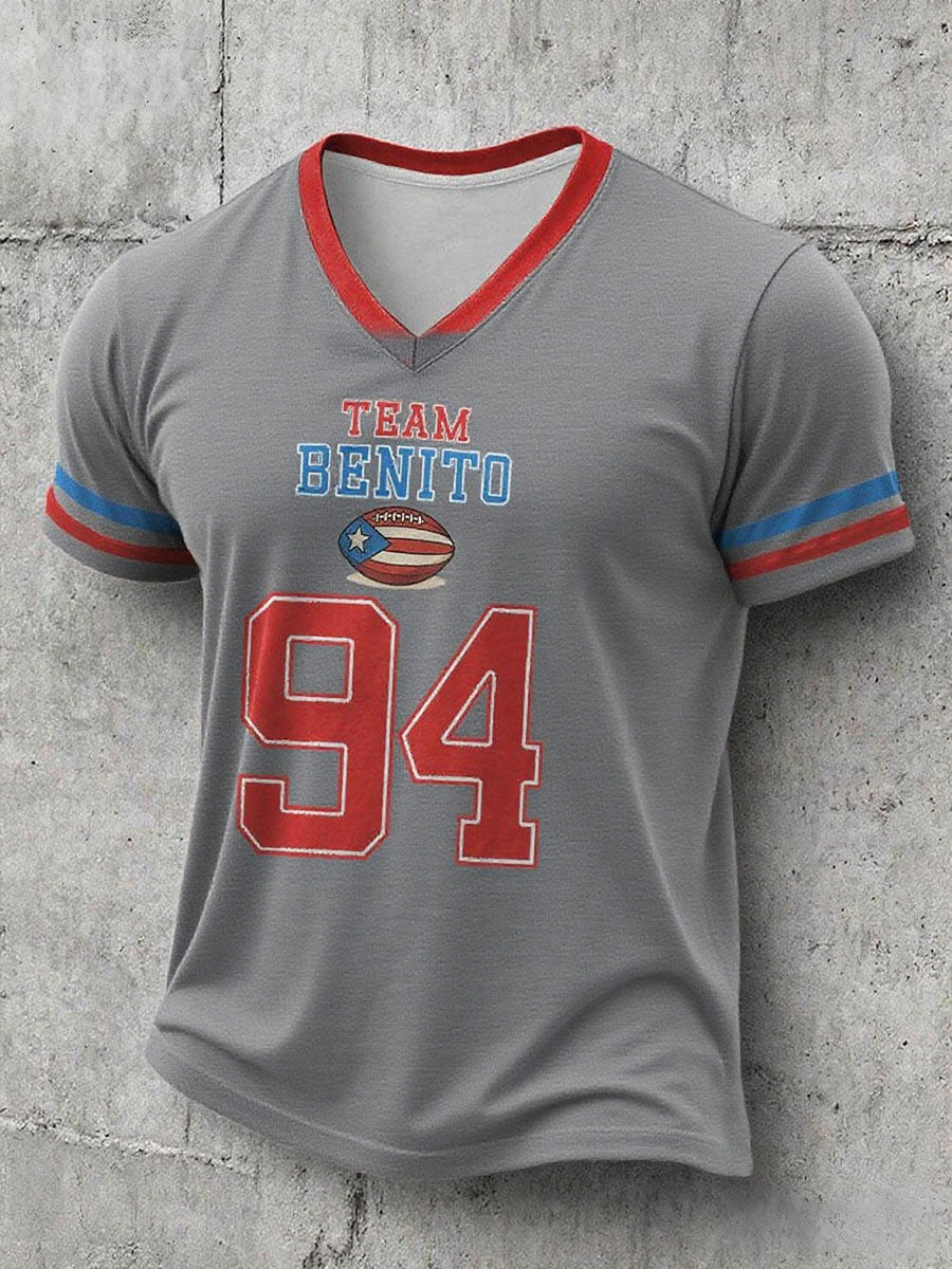 Camiseta con estampado Bunny Football Music Lover para hombre