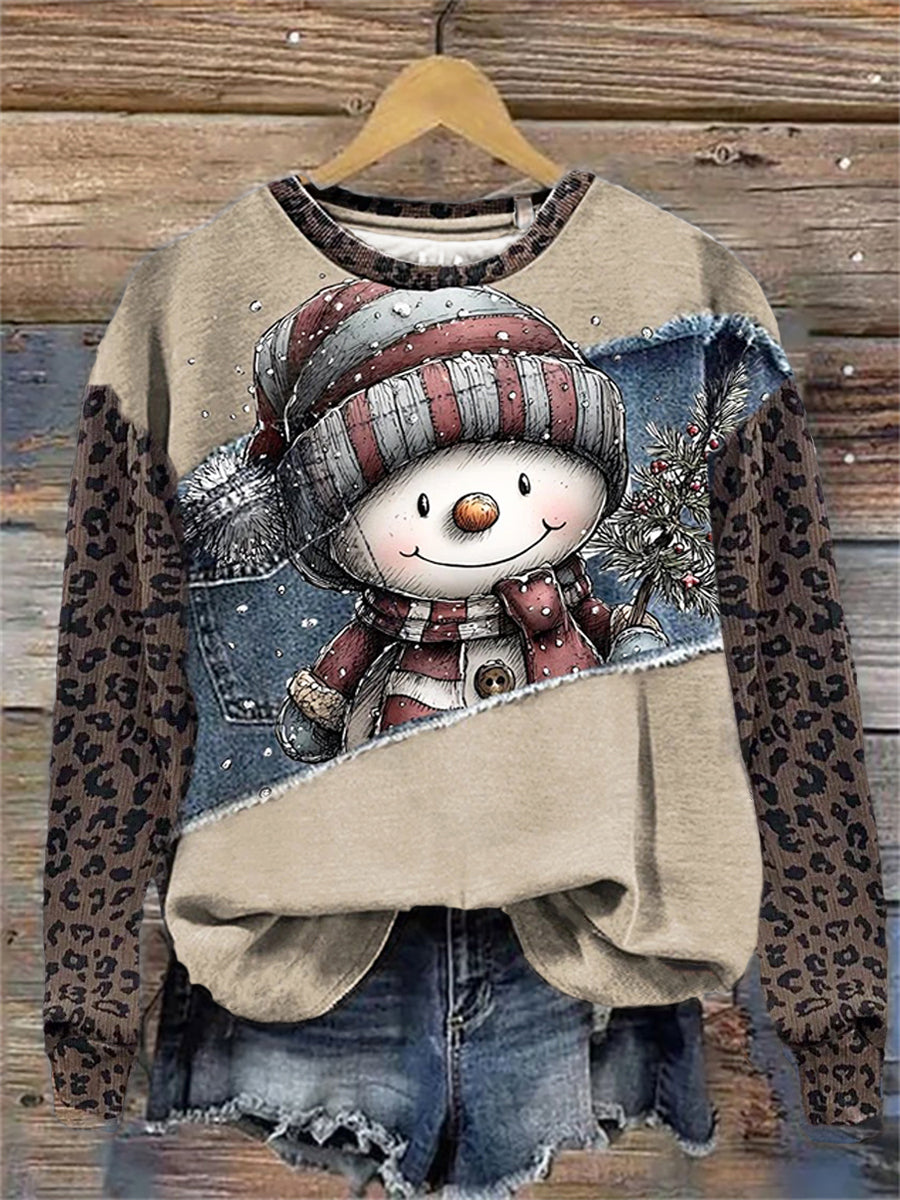 Sudadera Arte de la Navidad de las mujeres