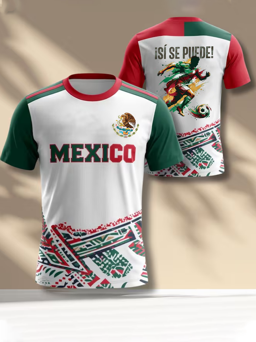 Camiseta manga corta México Football Lover Printed para hombre