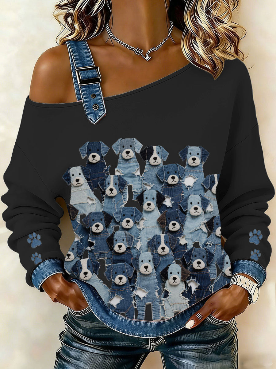 Top Puppy Denim para mujer
