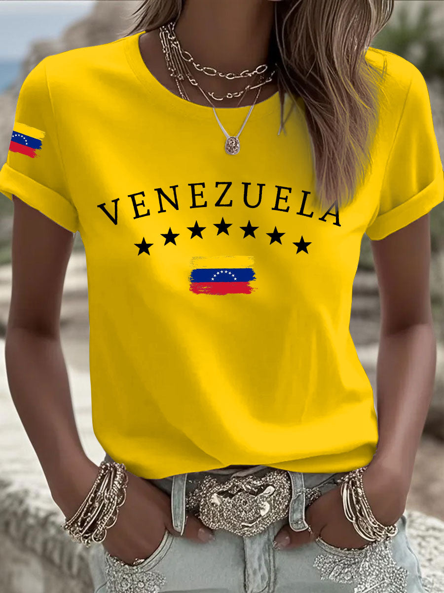 Camiseta casual venezolana de mujer