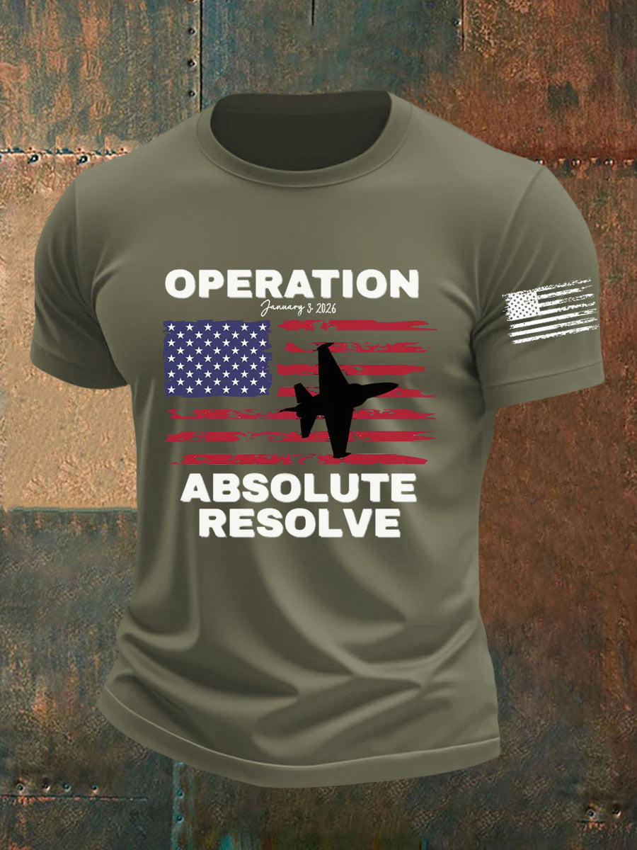 Camiseta estampada Operation Absolute Resolve para hombre