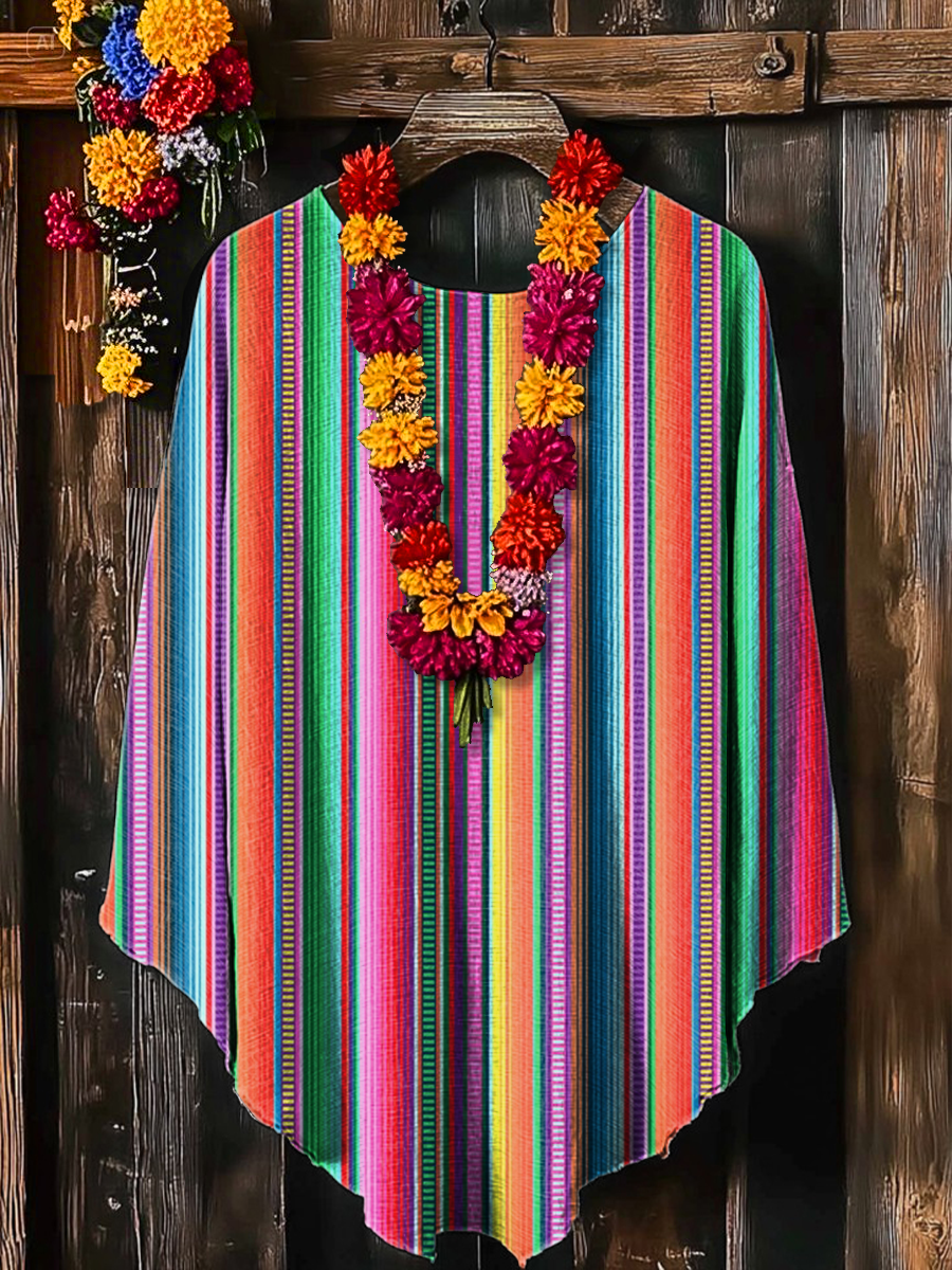 Unisex Fiesta Mexicana Cinco De Mayo Arte Impreso Chal