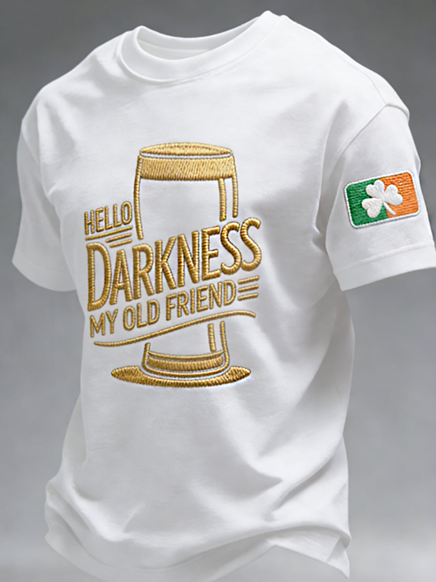 Camiseta Hola oscuridad de los hombres mi viejo amigo