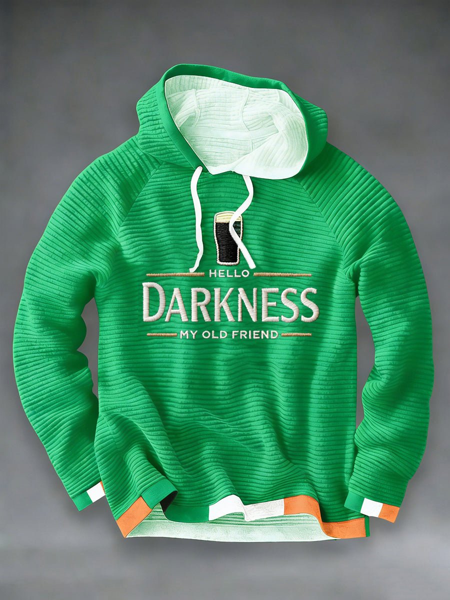 Sudadera con capucha Hello Darkness My Old Friend de hombre