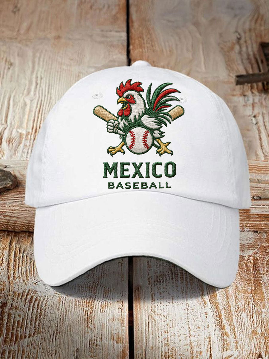 Sombrero unisex de la impresión del amante del béisbol de México