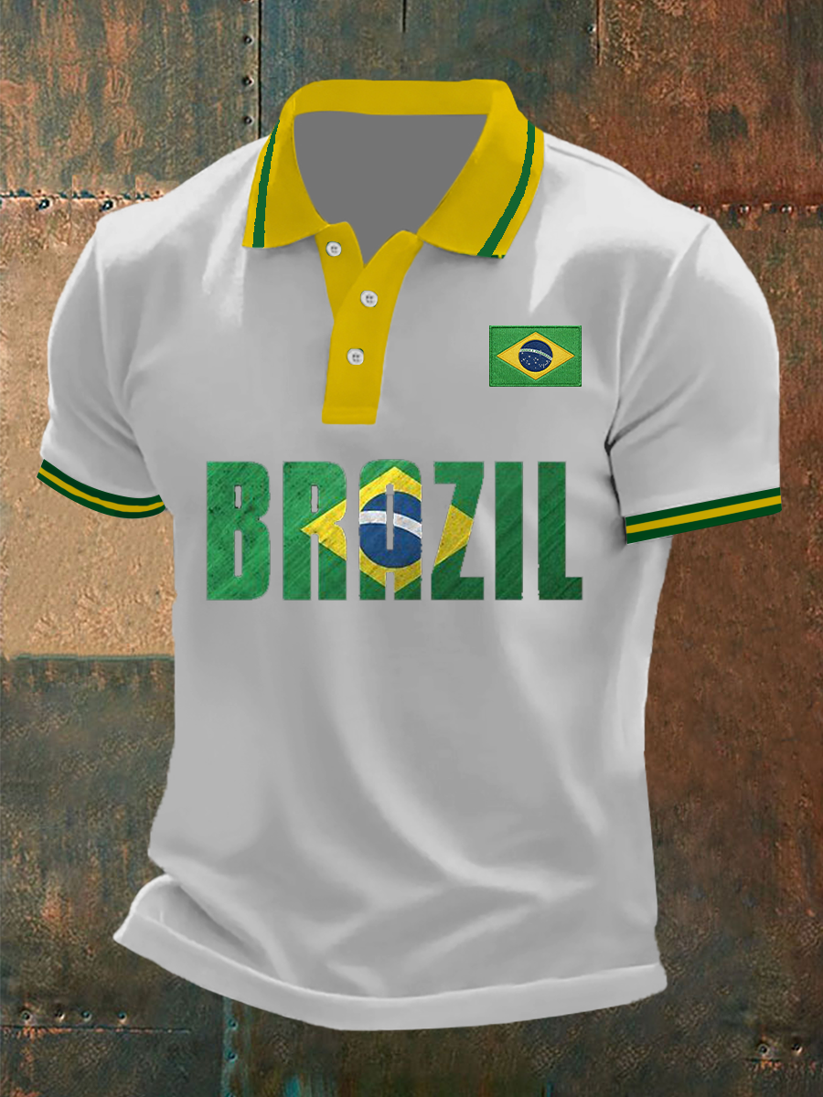 Camiseta de fútbol de Brasil para hombre