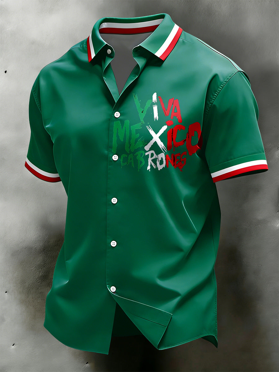Camisa casual mexicana retra del Cinco de Mayo