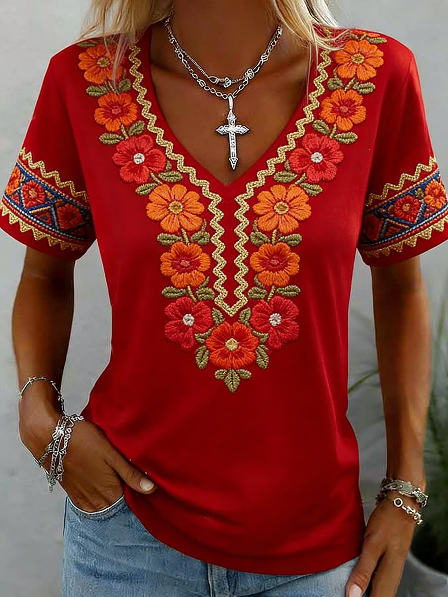 Camiseta mexicana de arte para mujeres del Cinco de Mayo