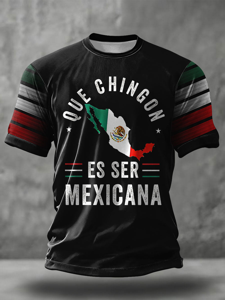 Camiseta estampada para hombres, orgullo mexicano, amantes del fútbol