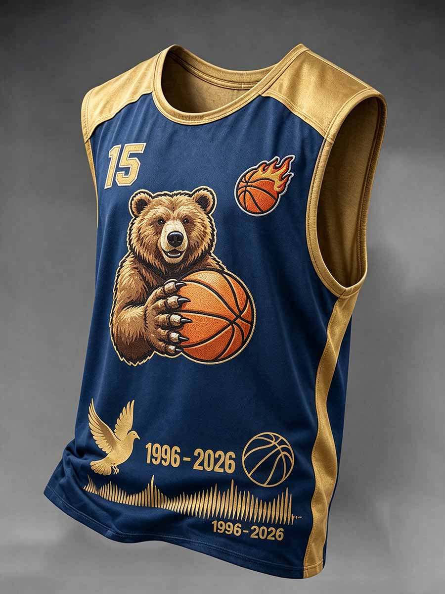 Camiseta sin mangas estampada conmemorativa de Brandon Clarke para hombre