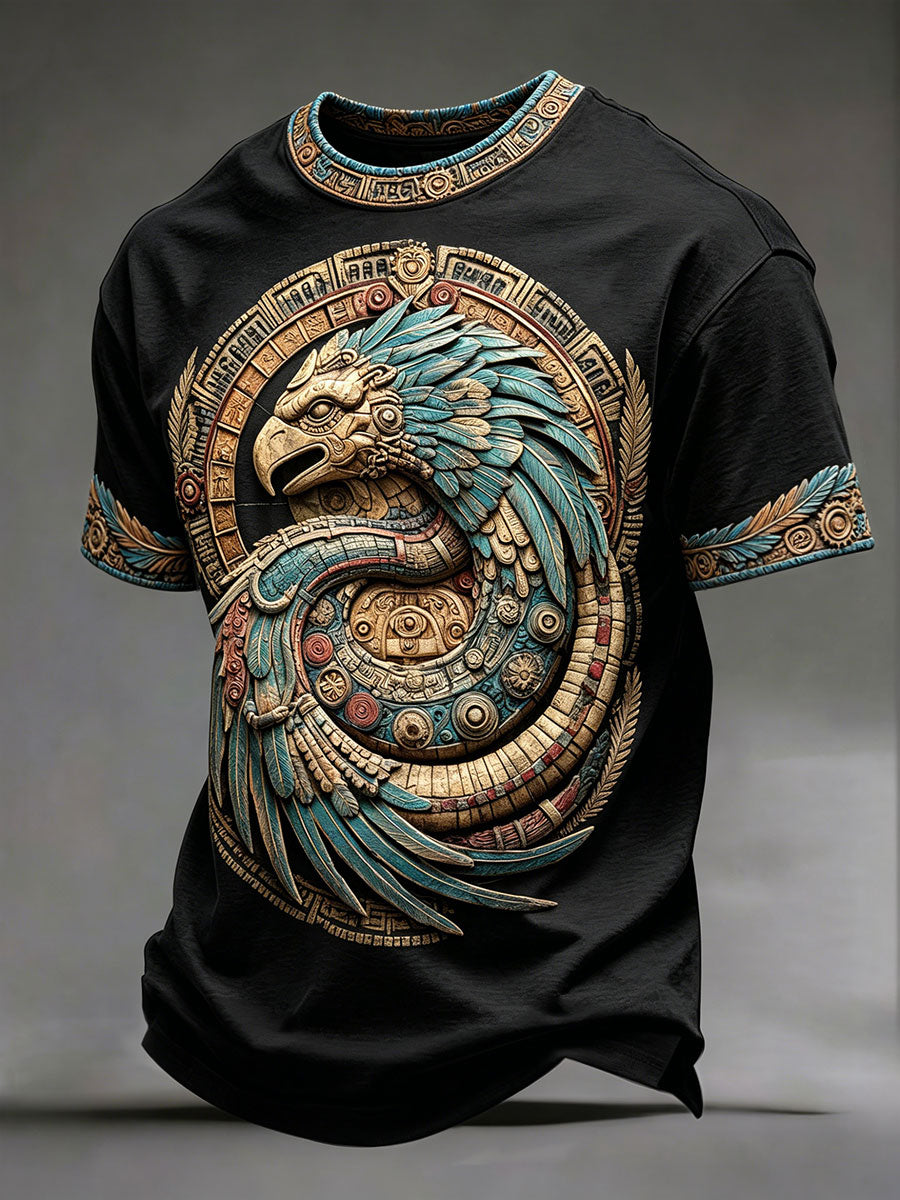 Camisetas aztecas de Quetzalcóatl para hombre