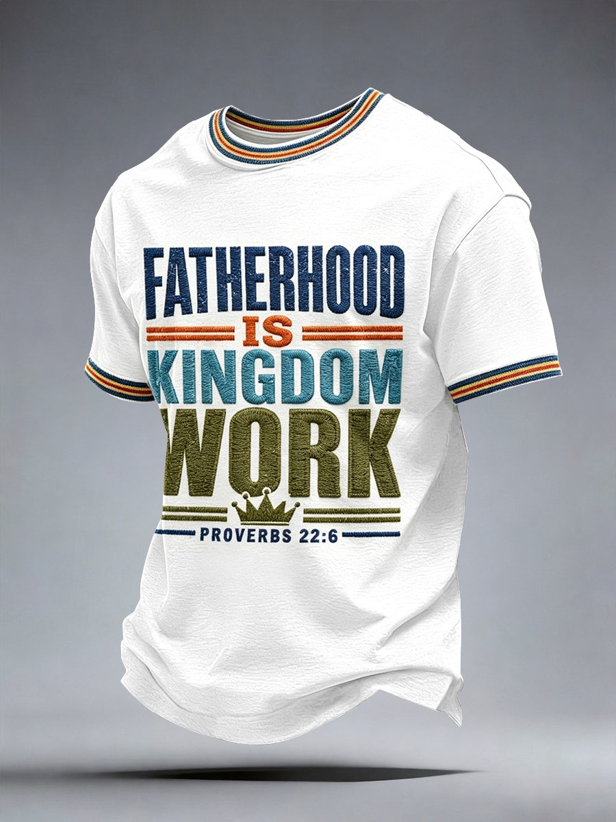 Camiseta La paternidad de los hombres es trabajo del reino