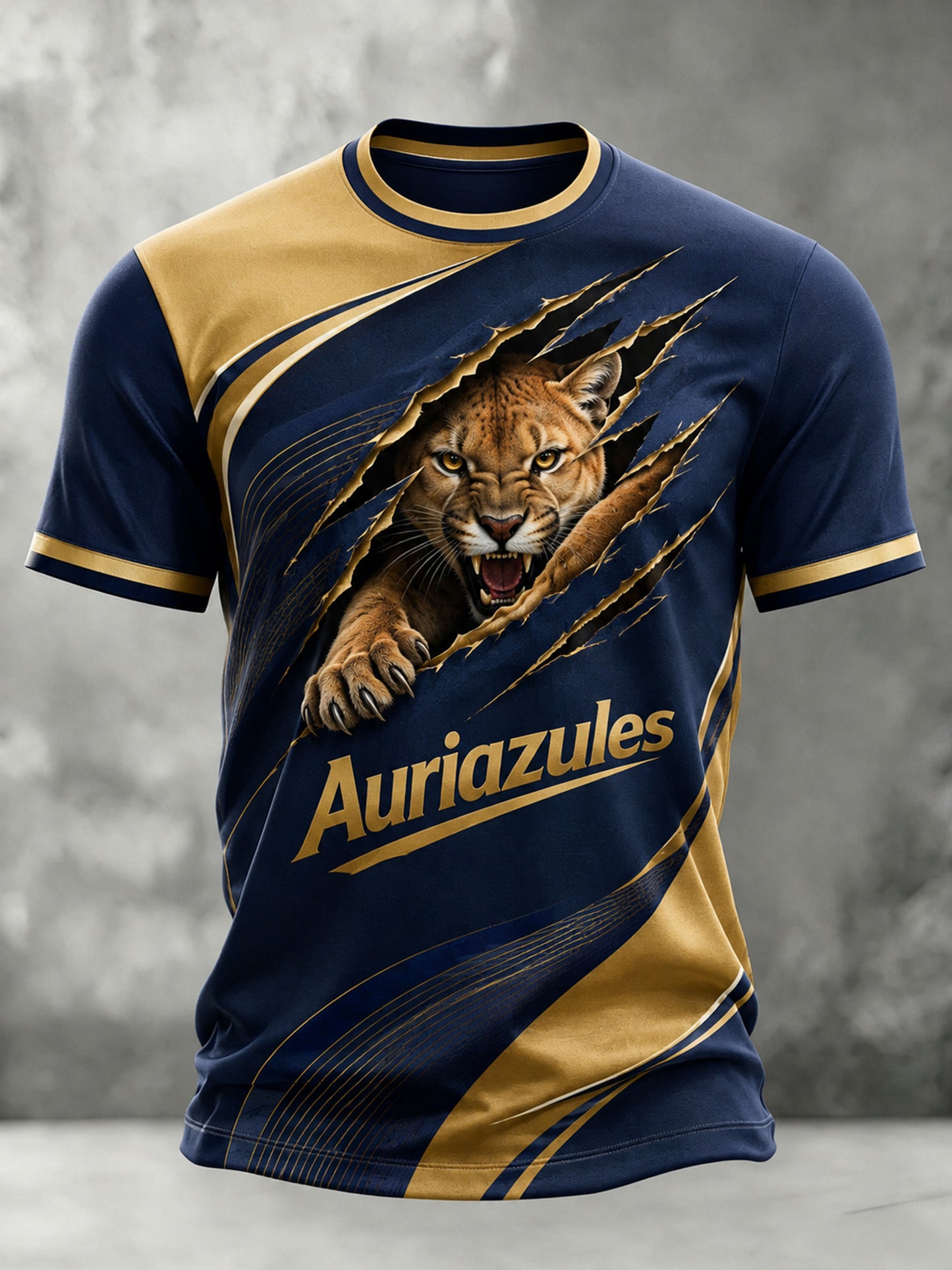 Camiseta artística para hombre con estampado del Club Pumas de México