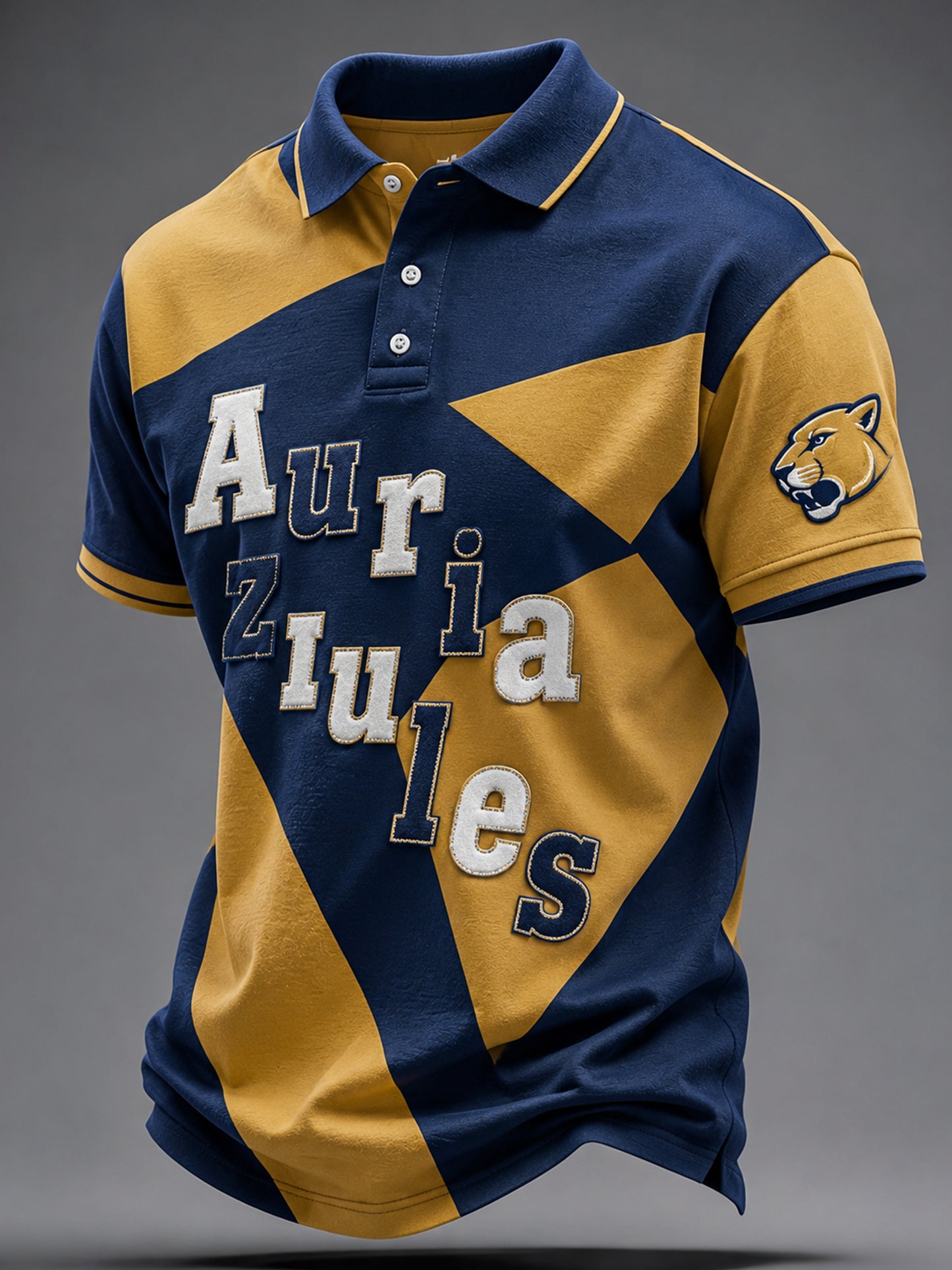 Polo con estampado de arte para aficionados al fútbol mexicano Pumas, para hombre