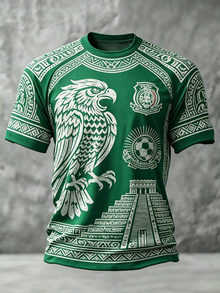 Camiseta estampada de fútbol de México para hombre