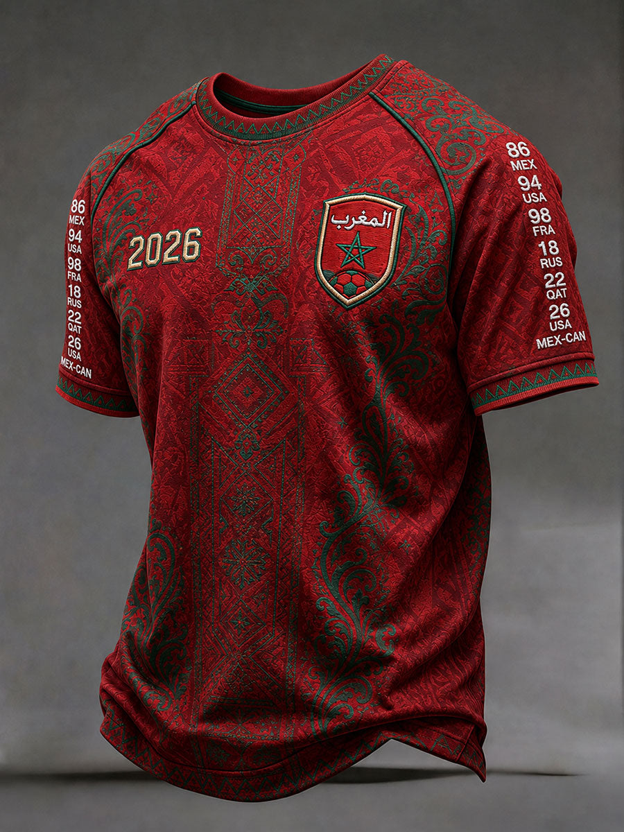 Camisetas de fútbol marroquíes para hombre