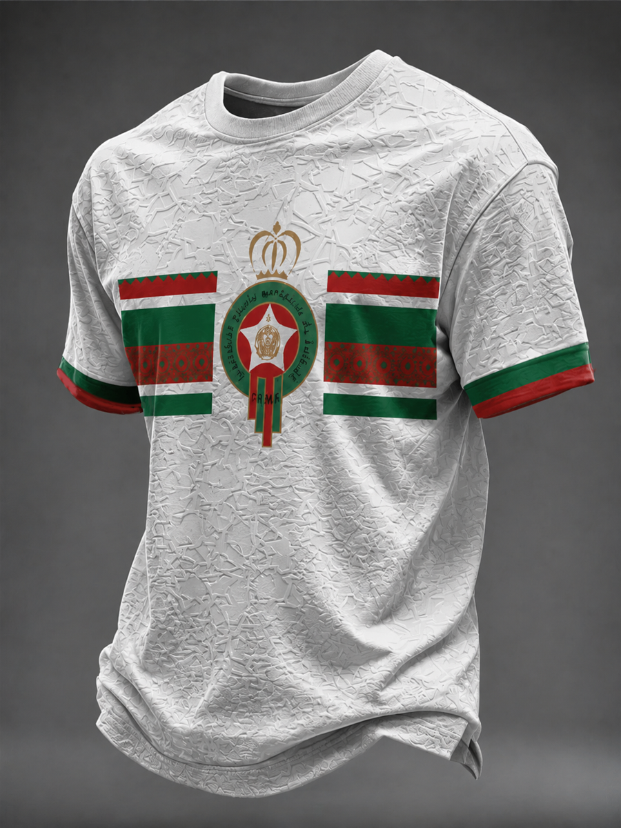 Camiseta de manga corta con estampado MARRUECOS para hombre