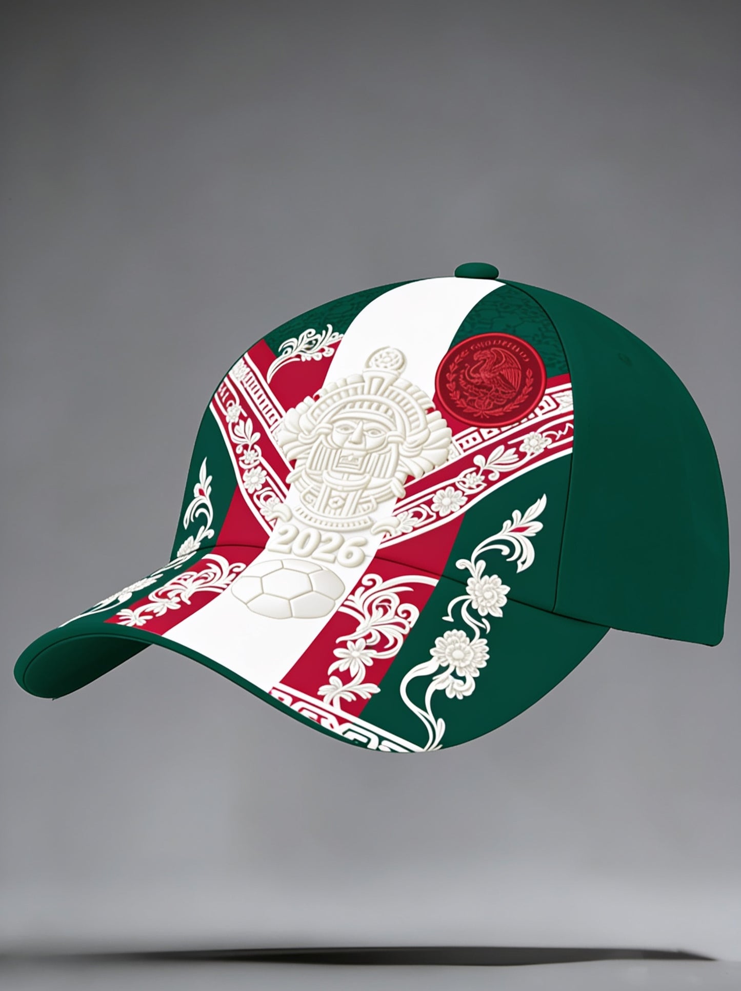 Sombrero de impresión de arte de partido de fútbol mexicano unisex
