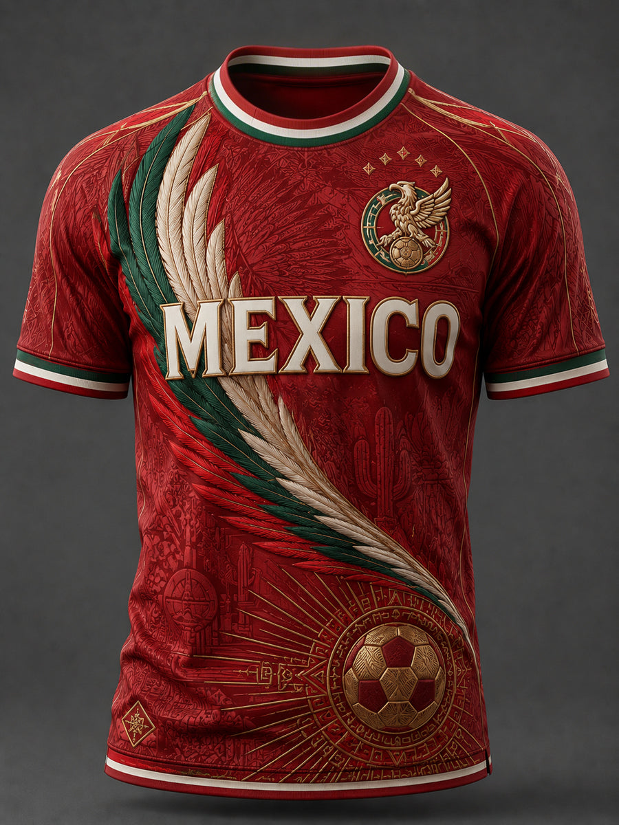 Camiseta casual estampada para hombres, regalo ideal para aficionados al fútbol