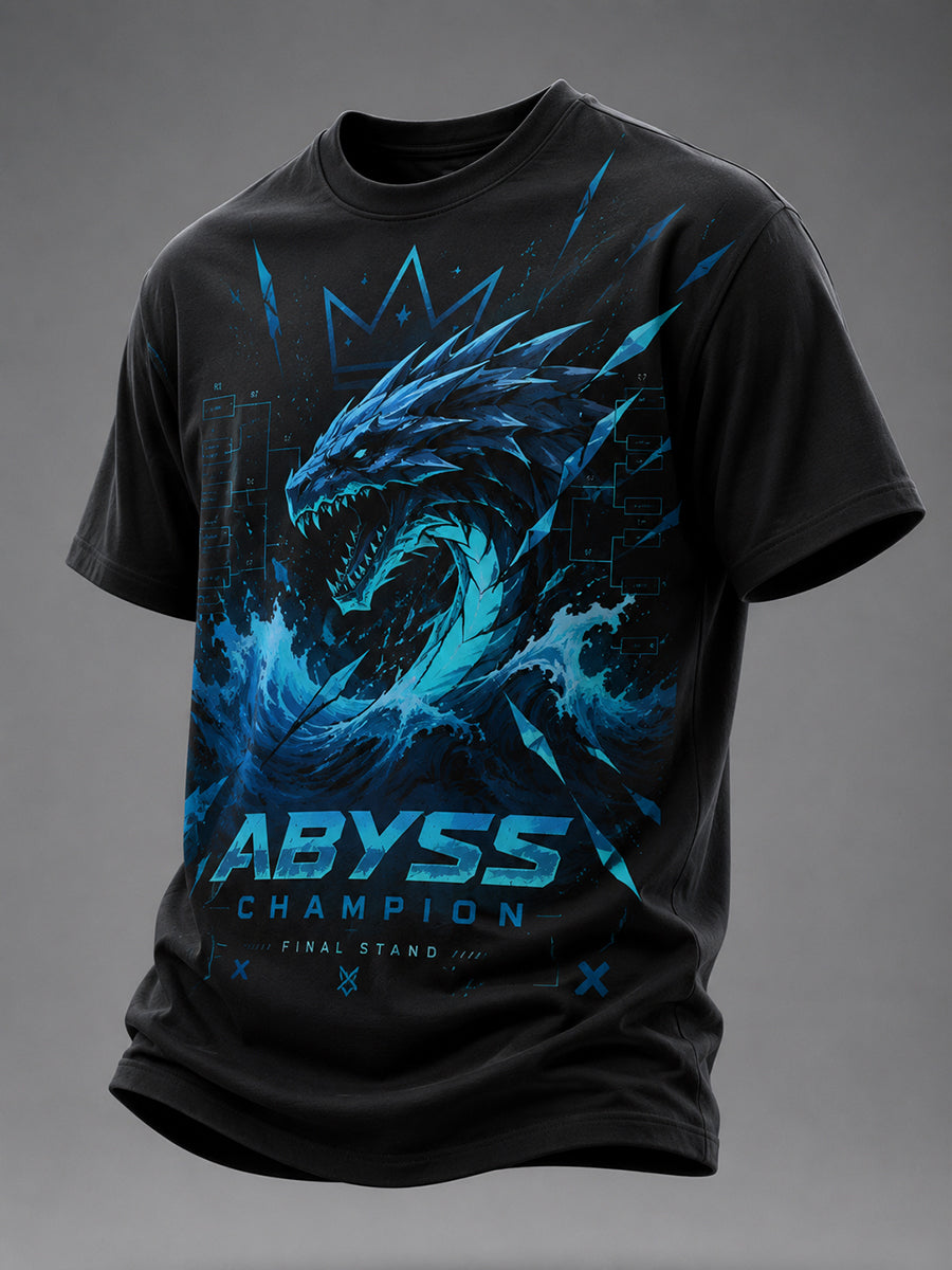 Camiseta de manga corta para hombre Leviathan Champion con estampado de elementos