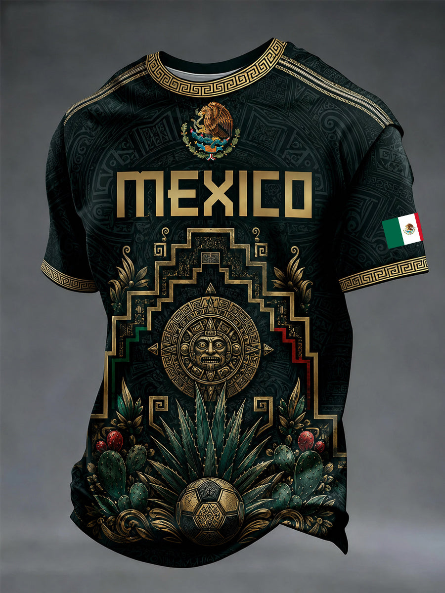 Camiseta Casual Estampado México para hombre
