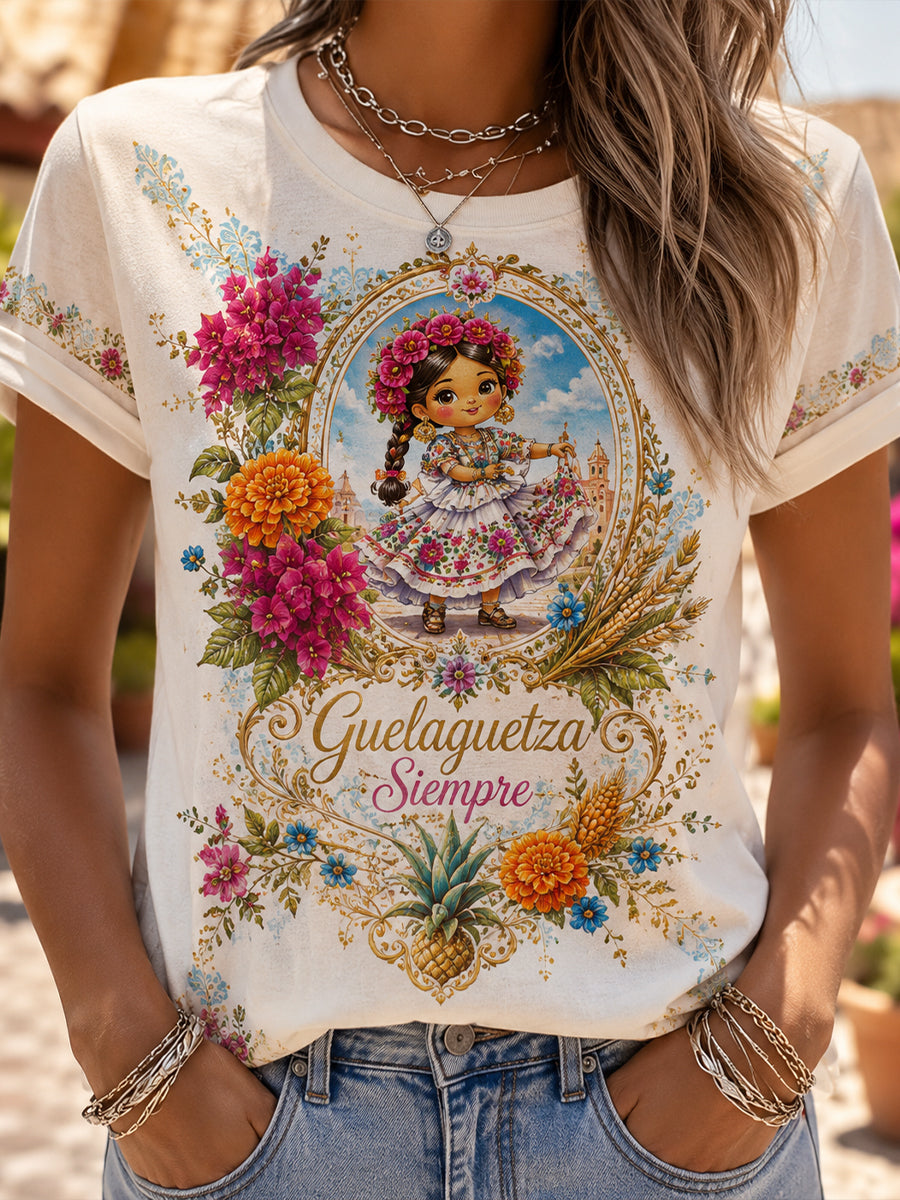 Camiseta con estampado de arte del elemento Festival de Gala Gaelaga para mujer