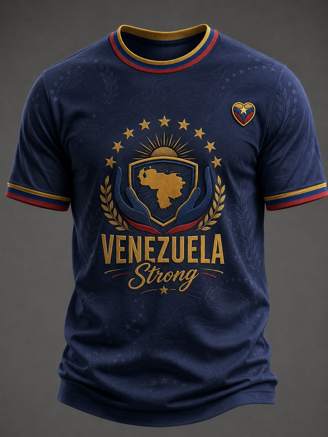 Camiseta estampada Venezuela Fuerte para hombre