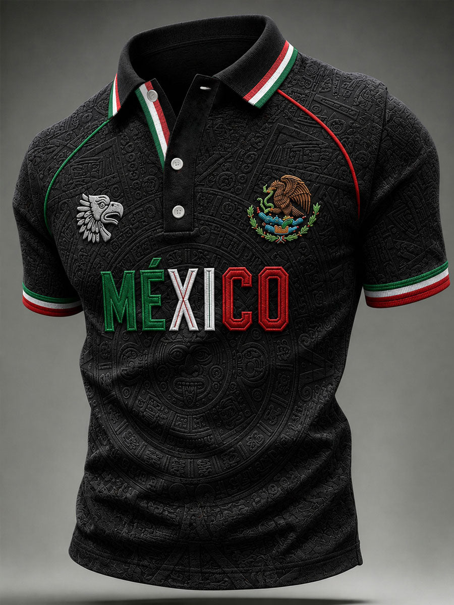 Top de manga corta México Football Lover Art para hombre