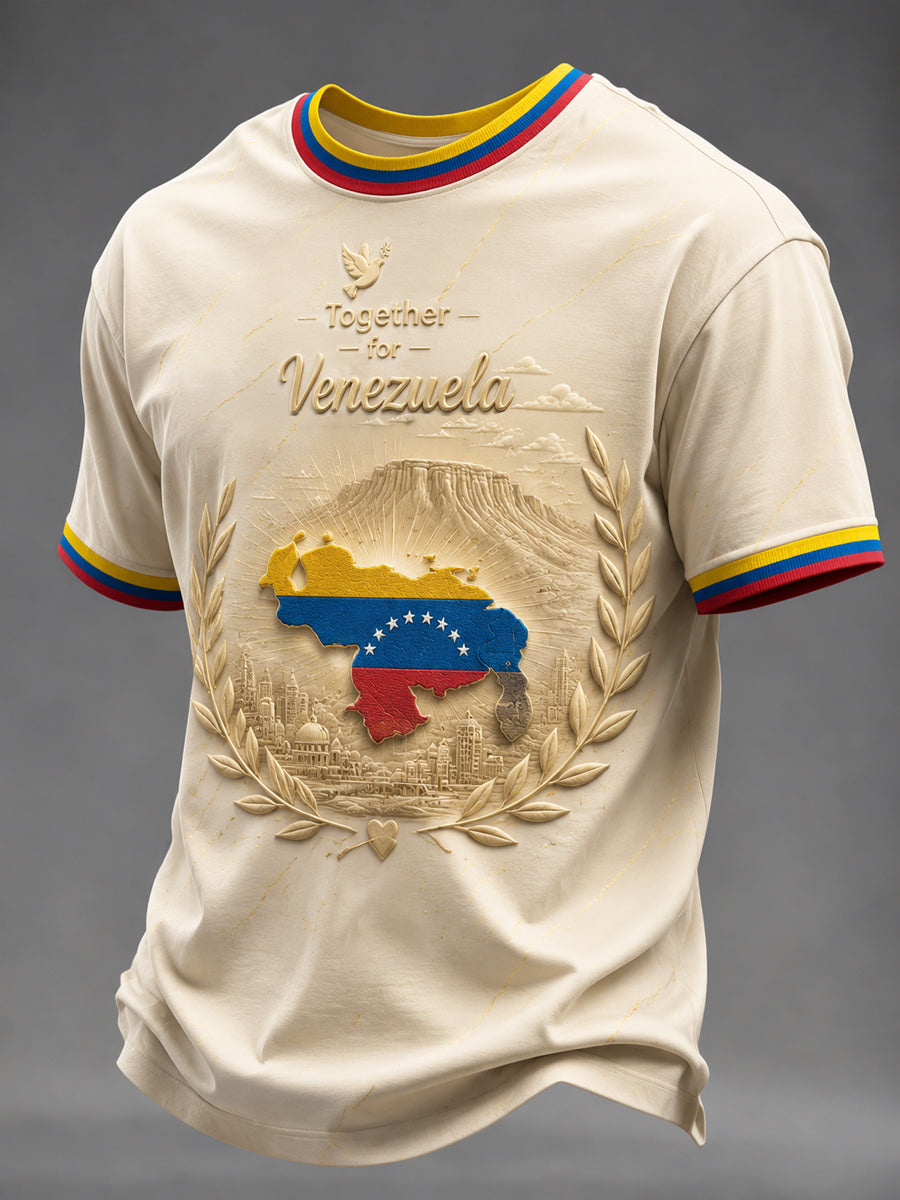 Camiseta estampada de VENEZUELA para hombre