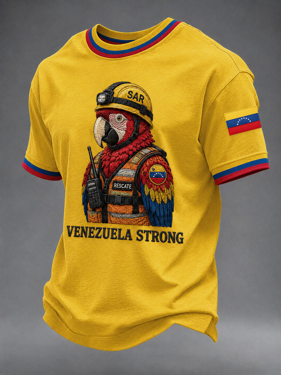 Camiseta de manga corta Venezuela Strong para hombre