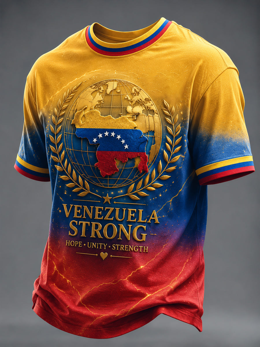 Camiseta estampada de VENEZUELA para hombre