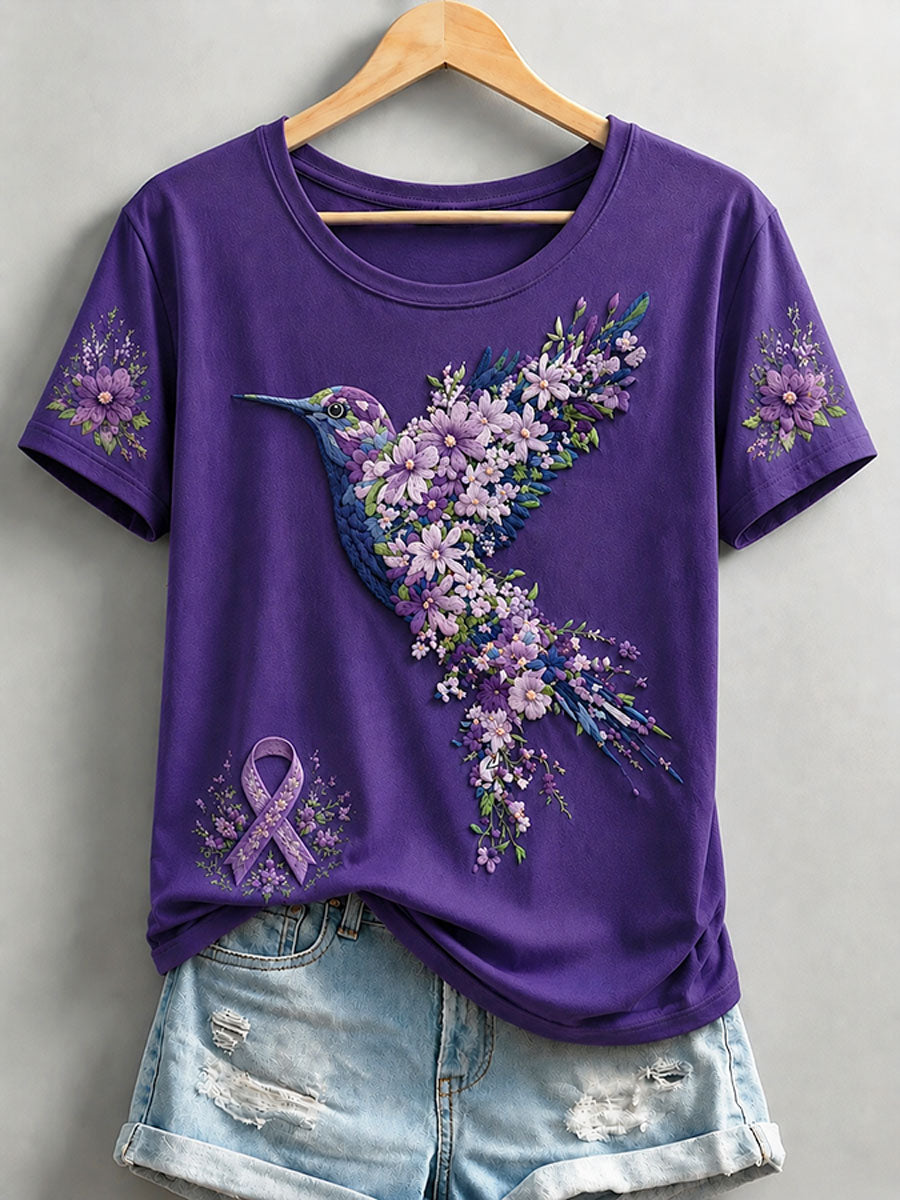 Camiseta impresa del tema de Alzheimer de las mujeres