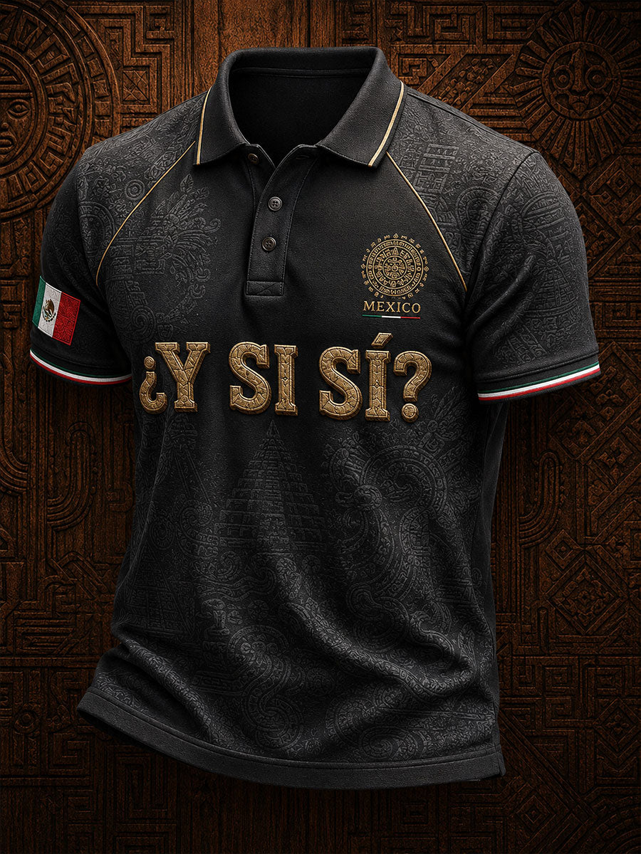 Día de la Independencia de México para hombres ¿Y si sí? Camisetas casuales con estampado artístico