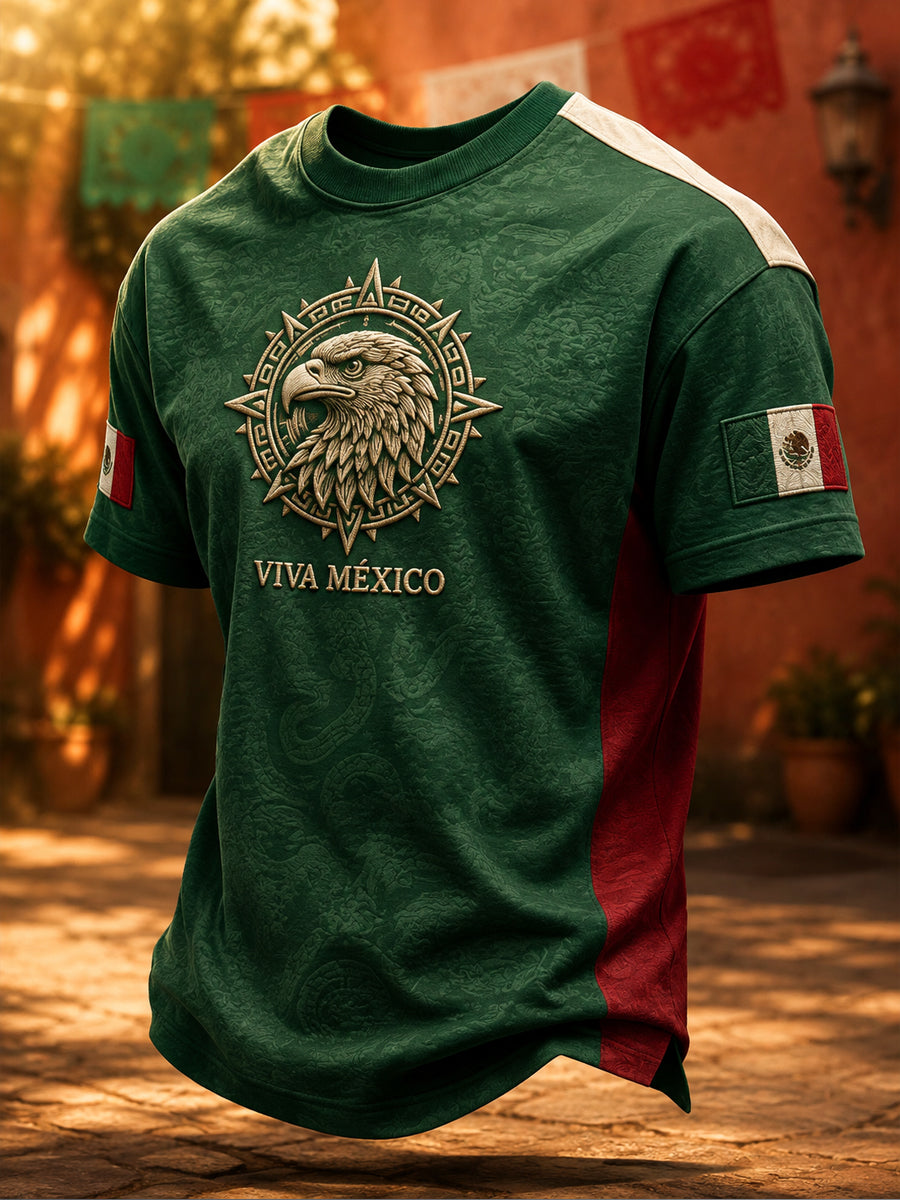 Camiseta estampada México Independence Art para hombre