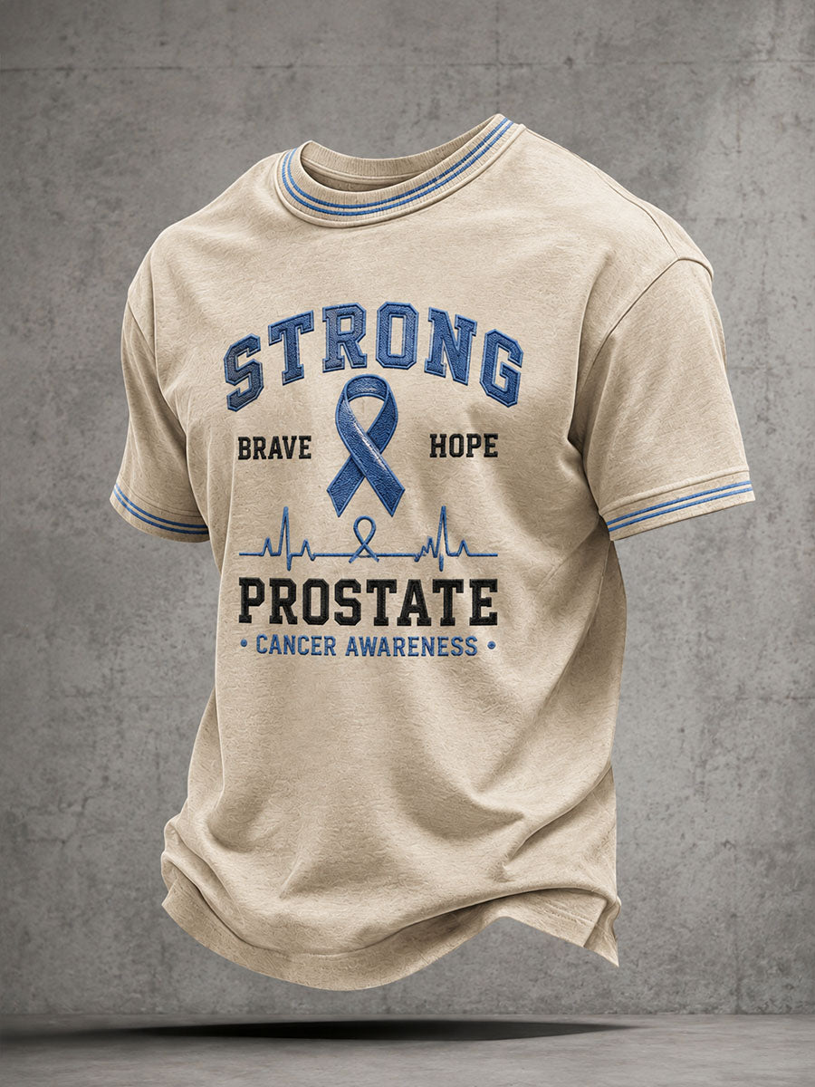 Camiseta de concienciación sobre el cáncer de próstata en hombres
