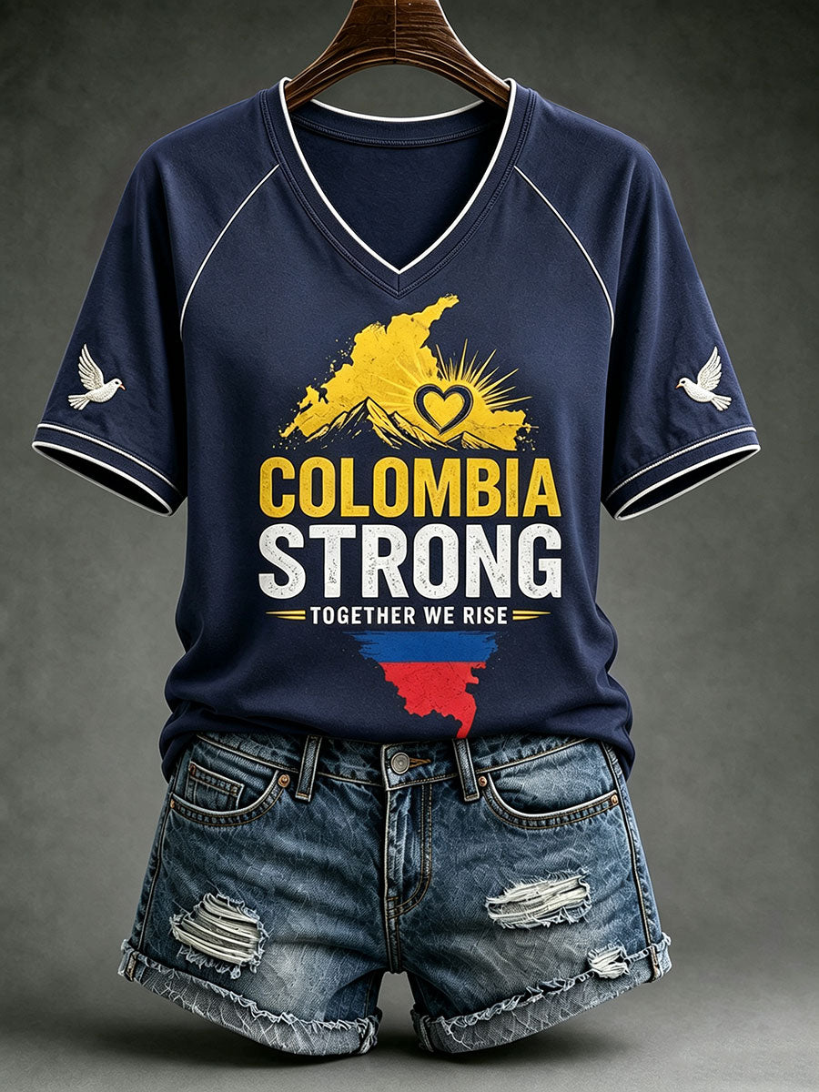 Camiseta Colombia Strong de mujer
