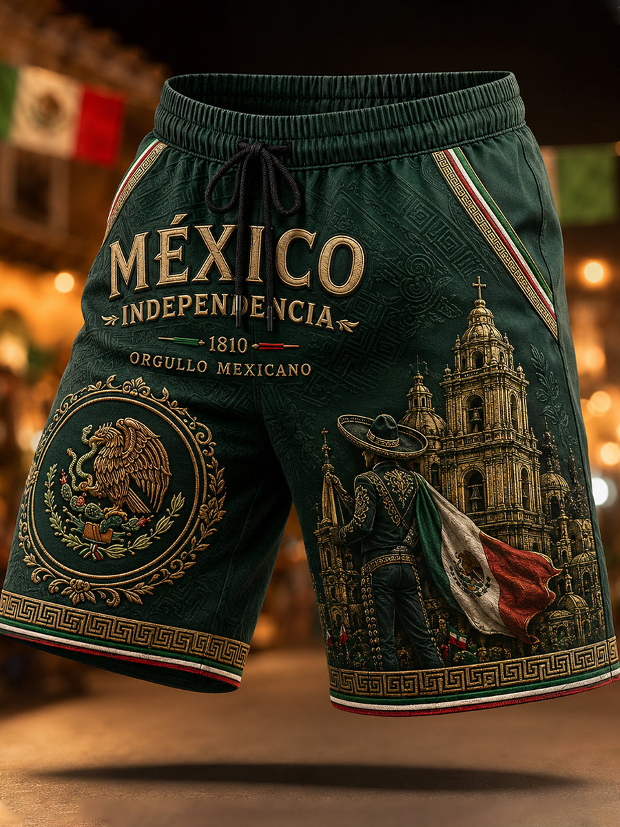 Pantalones cortos Mexican Independence Day para hombre