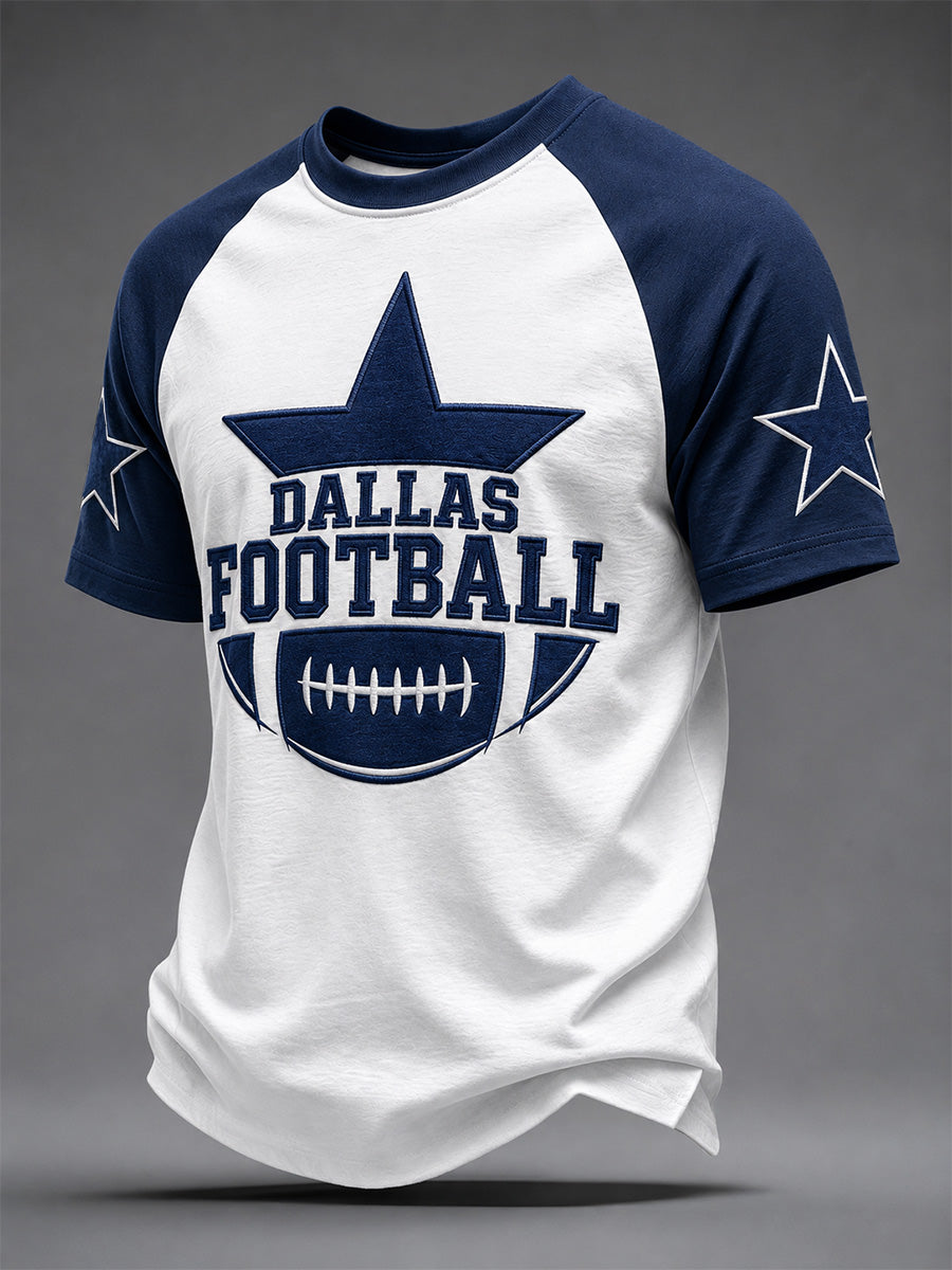 Regalo de día de partido de fútbol para hombres, camiseta casual para aficionados al fútbol