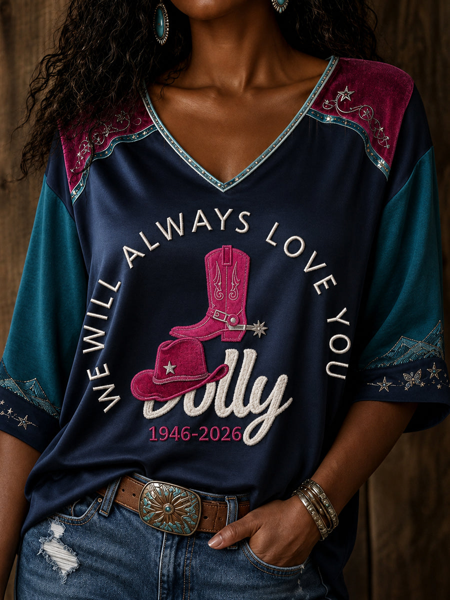 Camiseta estampada para mujer con diseño de amante de la música country y leyenda «Reina del country»