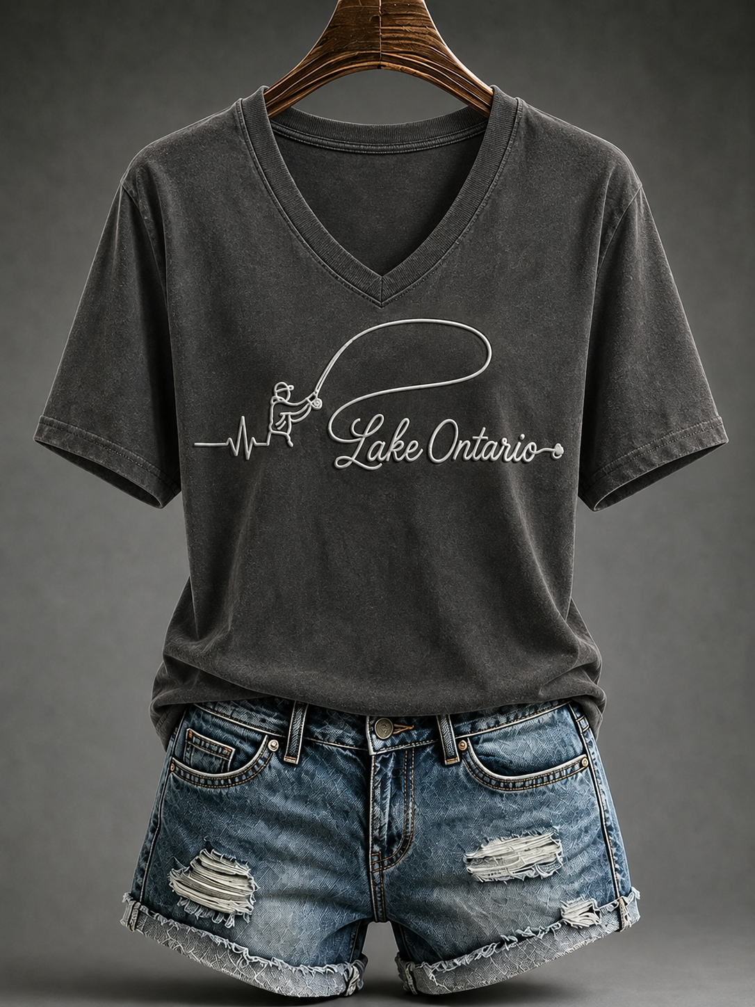 Lake Ontario Always And Forever Camiseta de manga corta para mujer