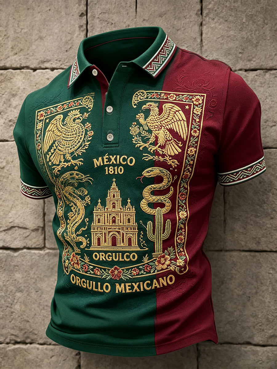 Día de la Independencia de México de los hombres 1810 Arte Impreso Casual Tops