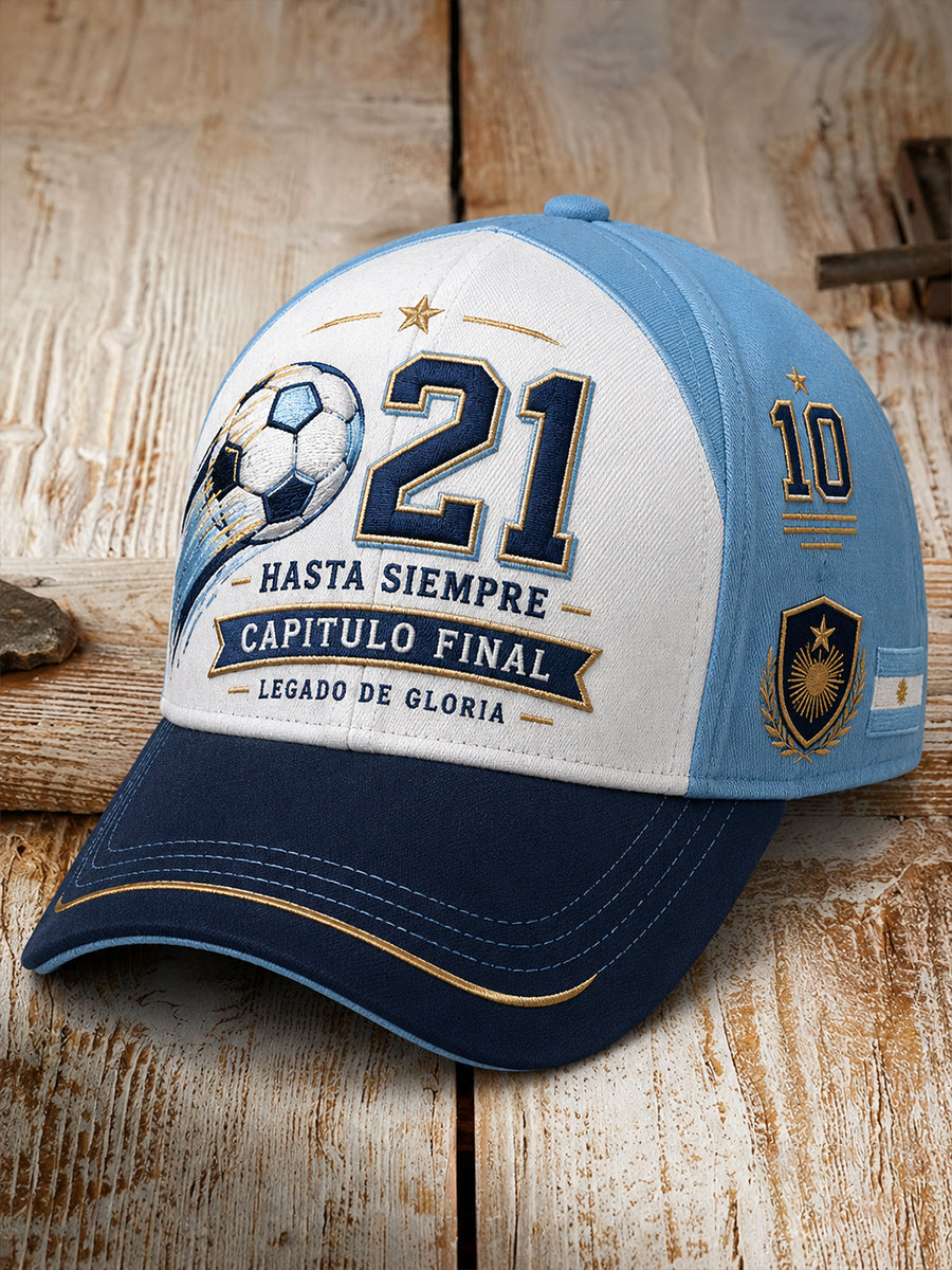 Gorra gráfica conmemorativa del retiro del jugador legendario para hombre