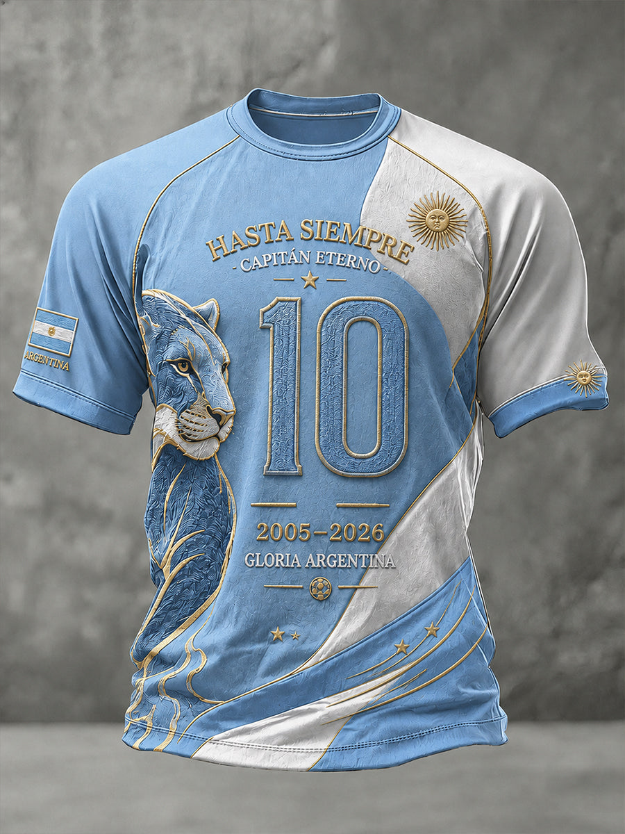 Camiseta de manga corta raglán para hombre con estampado gráfico del jugador legendario