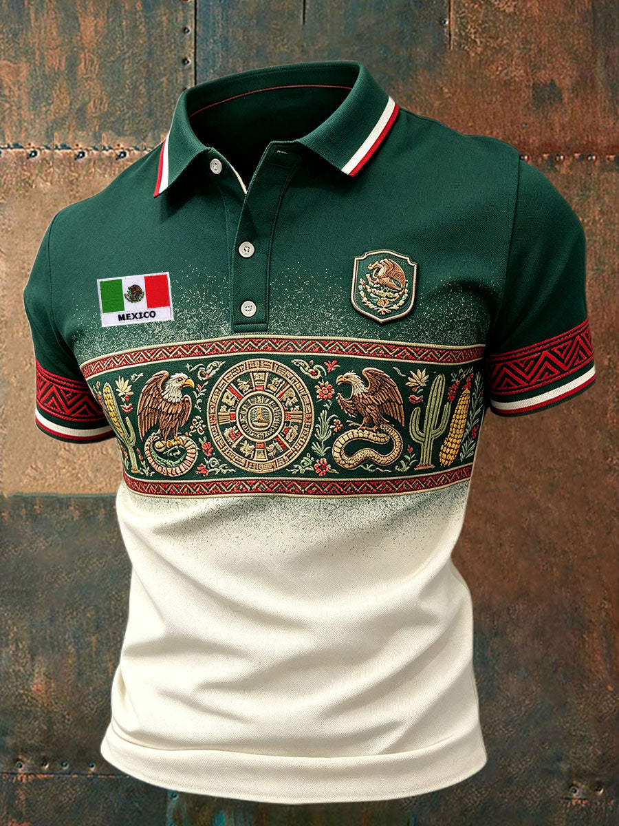 Camisetas casuales estampadas para el Día de la Independencia de México, para hombre