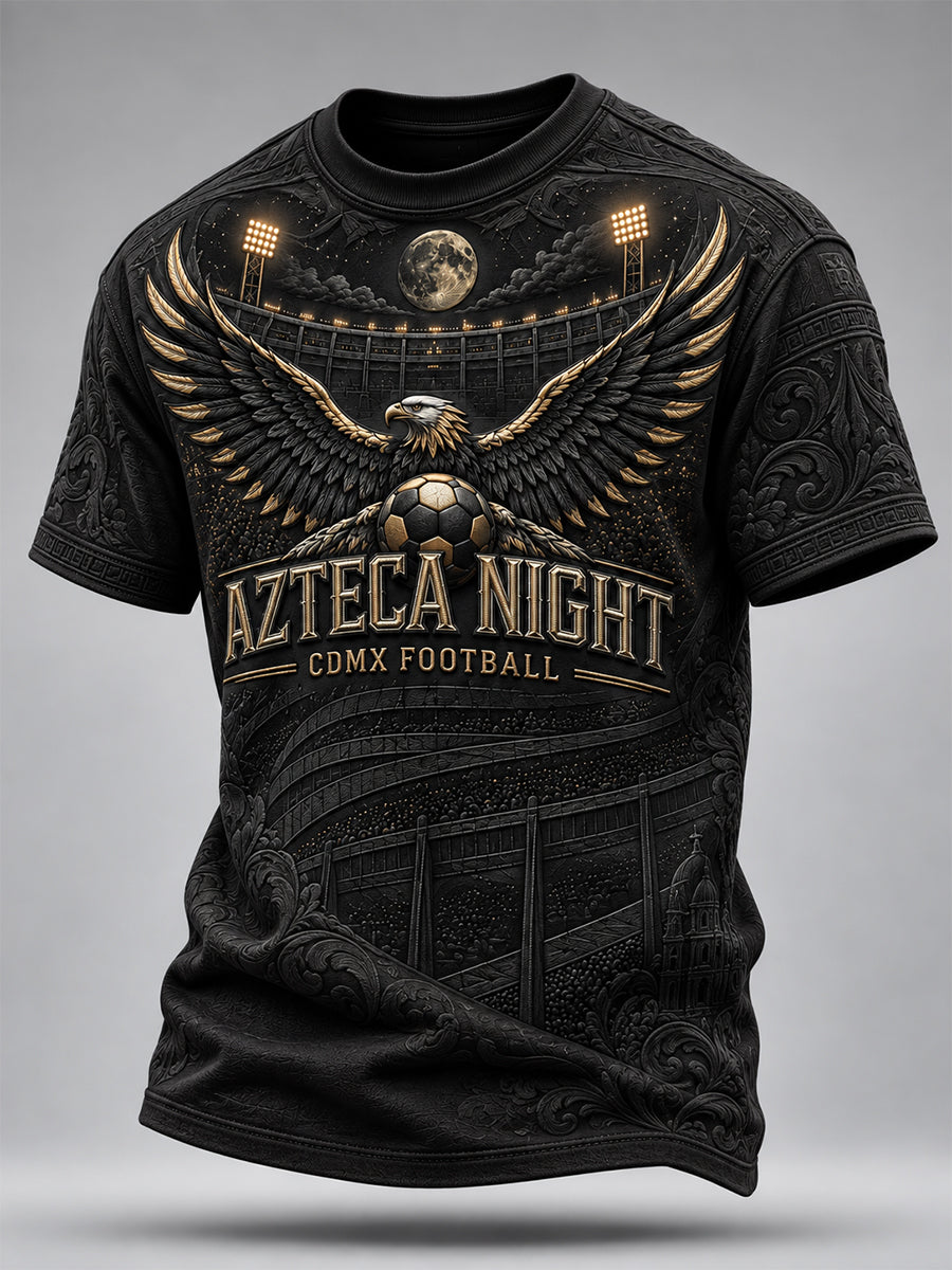Camiseta casual estampada del equipo de fútbol masculino del Club América